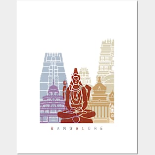 Bangalore skyline poster Posters and Art